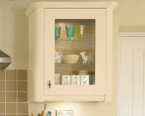 Glass Wall Unit with Curved Corner Posts