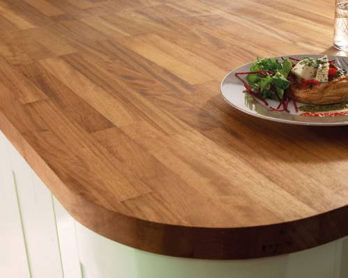 Solid Iroko Block Worktop