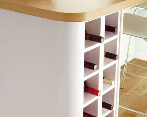 Wine Racks with Curved Base Corner Post