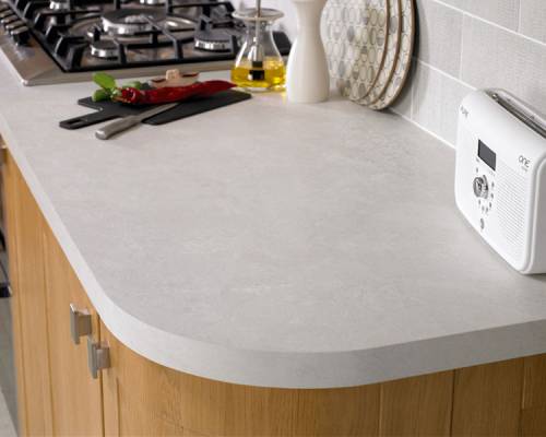 Alaska White Honed Square Edged Worktop