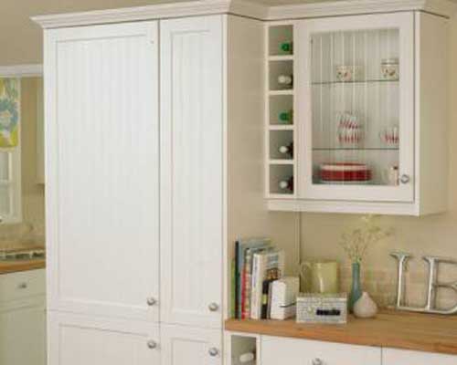 Wine Rack with Glass Wall Unit and Glass Shelving