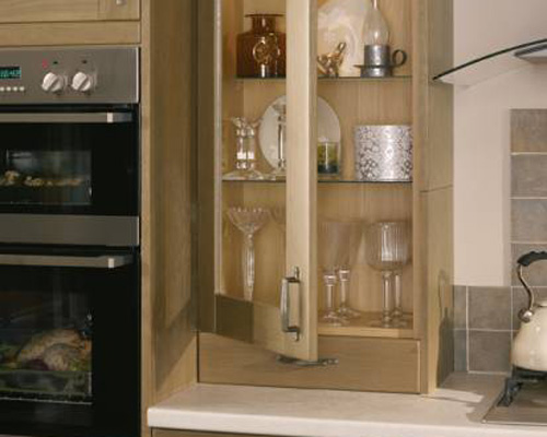 Tall Glass Wall Unit