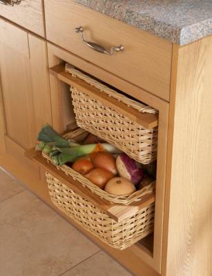 Drawer-Line Wicker Basket Base Unit