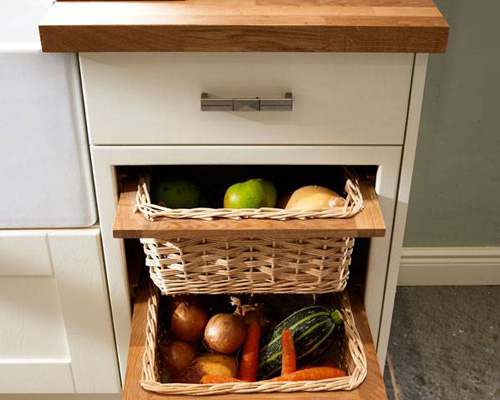 Drawer-Line Wicker Basket Base Unit