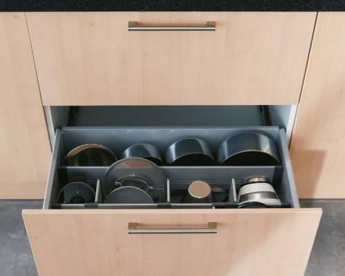 Pan Drawer with Divider Kit