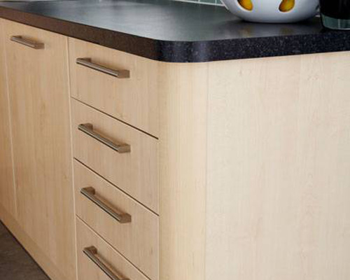 4 Drawer Base Unit with Curved Corner Post