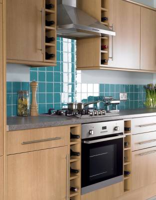 Cooking Area and Wine Racks
