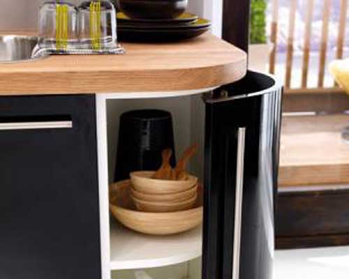 Floor Mounted Curved Wall Unit